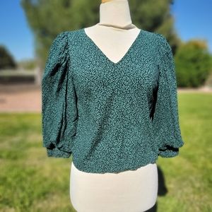 A.new.day women's medium green top